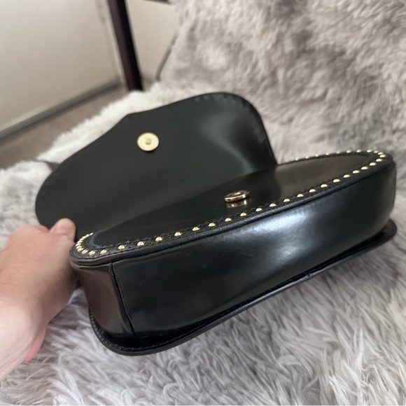 Patrizia Pepe Black Studded Shoulder Bag - Picture 12 of 16